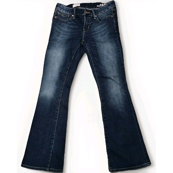 GAP 1969 Women's Curvy Bootcut Jeans Size 26S Blue Denim Medium Wash - Picture 1 of 12